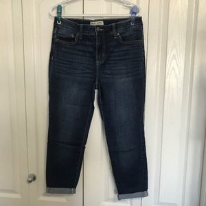 Brody Med/Dark Wash Distressed Skinny Ankle Jeans Ladies Size 31